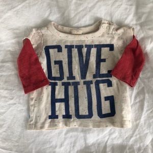 Denim Dungaree/ trick field tee